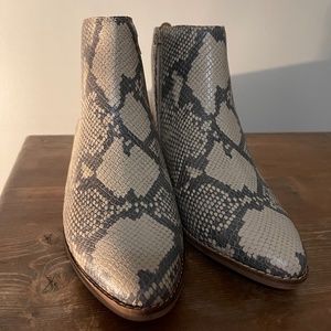 Lucky brand snakeskin booties - NWT, Box never been worn!